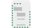 Sec. Tint First Class 9x12 Open End Double Window Envelopes
