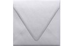 6 1/2 x 6 1/2 Square Contour Flap Envelope Silver Metallic