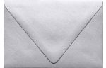 A4 Contour Flap Envelope (4 1/4 x 6 1/4) Silver Metallic