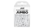 Jumbo 2 Inch Paper Clips (Pack of 75) White