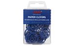 Circular Paper Clips (Pack of 50) Dark Blue