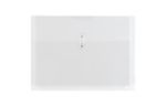 9 1/8 x 13 Plastic Envelopes with Button & String Tie Closure - Letter Booklet - (Pack of 12) Clear