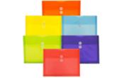 9 3/4 x 13 Plastic Envelopes with Button & String Tie Closure - Letter Booklet - (Pack of 6)