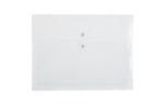 9 3/4 x 13 Plastic Envelopes with Button & String Tie Closure - Letter Booklet - (Pack of 12) White