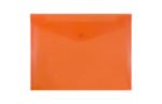 9 3/4 x 13 Plastic Envelopes with Snap Closure - Letter Booklet - (Pack of 6) Orange