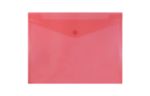 9 3/4 x 13 Plastic Envelopes with Snap Closure - Letter Booklet - (Pack of 6) Red