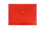 9 3/4 x 13 Plastic Envelopes with Hook & Loop Closure - Letter Booklet - (Pack of 12) Red