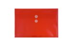 9 3/4 x 14 1/2 Plastic Envelopes with Button & String Tie Closure - Legal Open End - (Pack of 12) Red