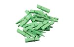 1 3/8 Inch Wood Clip Clothespins (Pack of 20) Green