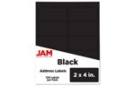 2 x 4 Rectangle Label (Pack of 120) Black