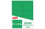 3 1/3 x 4 Rectangle Label (Pack of 120) Green