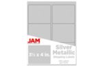 3 1/3 x 4 Rectangle Label (Pack of 120) Silver Metallic