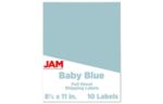 8 1/2 x 11 Full Page Label (Pack of 10) Baby Blue