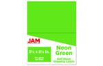 5 1/2 x 8 1/2 Half Page Shipping Label (Pack of 50) Neon Green