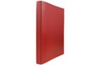 9 3/8 x 3/4 x 11 1/2 Italian Leather 0.75 inch Binder, 3 Ring Binder (Pack of 1) Red
