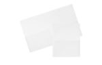One Pocket Plastic Presentation Folders (Pack of 6) Clear
