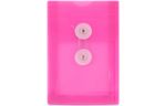 4 1/4 x 6 1/4 Plastic Envelopes with Button & String Tie Closure (Pack of 6) Fuchsia Pink