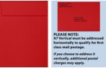 A7 Vertical Invitation Envelope (7 1/4 x 5 1/4) Ruby Red