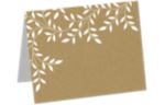 A2 Folded Card (4 1/4 x 5 1/2) White Leaves