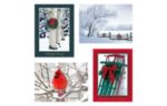 4 1/4 x 6 1/2 Folded Card Set (Pack of 12) Holiday Scene Assortment