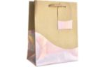 Small (7 1/2 x 6 x 3) Gift Bag - (Pack of 120) Iridescent Dipped Kraft