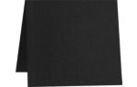 6 1/4 x 6 1/4 Square Folded Card Black Linen
