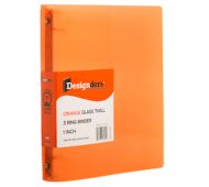 10 3/8 x 1 x 11 5/8 Plastic 1 inch Binder, 3 Ring Binder (Pack of 1)