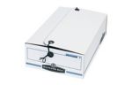 14 1/4 x 9 x 4 String & Button File Storage Box White