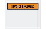 4 1/2 x 5 1/2 Packing List Enclosed Envelope Orange Panel - 2mil Poly