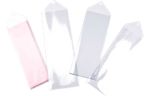 2 3/16 x 7 1/8 Hanging Vinyl Bookmark Sleeve (Pack of 100) Clear