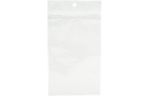 4 x 6 1/2 Hanging Zipper Barrier Bag (Pack of 100) White Metallic