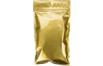 5 x 8 3/16 Hanging Zipper Barrier Bag (Pack of 100) Gold Metallic