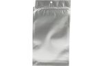 5 x 8 3/16 Hanging Zipper Barrier Bag (Pack of 100) Silver Metallic