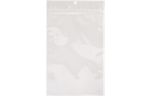 6 x 9 1/4 Hanging Zipper Barrier Bag (Pack of 100) White Metallic
