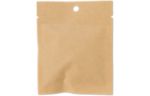 3 x 4 Compostable Heat Seal Bag w/Window (Pack of 100) Brown Kraft
