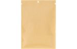 3 x 4 Compostable Heat Seal Bag w/Window (Pack of 100) Brown Kraft