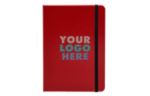 5 x 7 Hardcover Notebook w/Elastic Closure (Full Color) Full Color - Red