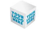 Non-Adhesive Note Cube - Full Size (2 1/2 x 2 1/2 x 2 1/2) White