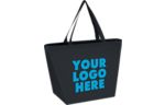Non-Woven Budget Shopper Tote Bag (Silk-Screen) Black