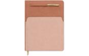 Two-Toned 7 x 10 Vegan Leather Planner w/Pen & Pocket