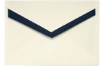 5 7/16 X 7 7/8 Foil Lined Contour Flap Envelope Natural w/Blue Lining