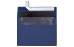 A7 Foil Lined Invitation Envelope (5 1/4 x 7 1/4) Navy w/Silver LUX Lining