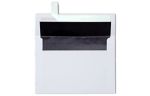 A7 Foil Lined Invitation Envelope (5 1/4 x 7 1/4) White w/Black LUX Lining