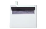 A9 Foil Lined Invitation Envelope (5 3/4 x 8 3/4) White w/Silver LUX Lining