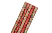 Christmas Wrapping Paper Set (5 Rolls) - (125 sq ft)