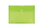 9 1/8 x 13 Plastic Envelopes with Button & String Tie Closure - Letter Booklet - (Pack of 12) Lime Green