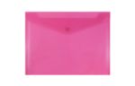 9 3/4 x 13 Plastic Envelopes with Snap Closure - Letter Booklet - (Pack of 12) Fuchsia Pink