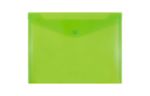 9 3/4 x 13 Plastic Envelopes with Snap Closure - Letter Booklet - (Pack of 12) Lime Green