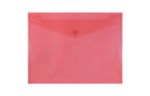 9 3/4 x 13 Plastic Envelopes with Snap Closure - Letter Booklet - (Pack of 12) Red