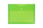 9 3/4 x 13 Plastic Envelopes with Hook & Loop Closure - Letter Booklet - (Pack of 12) Lime Green